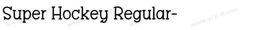 Super Hockey Regular字体转换
